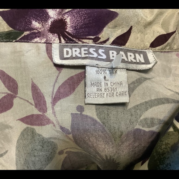Dress Barn  Silk  Floral Top - Picture 4 of 4